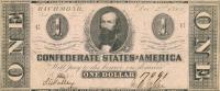 Gallery image for Confederate States of America p49a: 1 Dollar